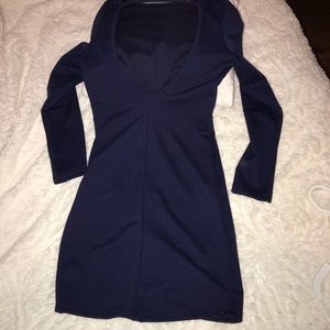 Navy long sleeve dress